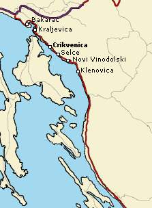 Chorvatské přímoří - místa s kempy
